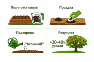 процесс применения биогумуса