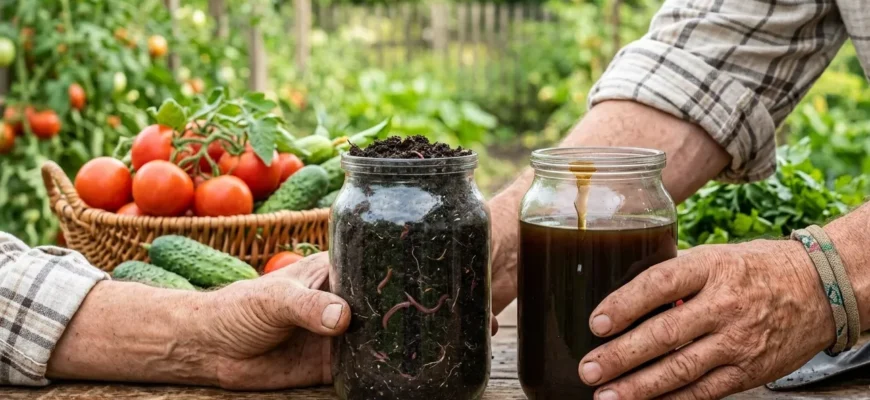 мощные удобрения биогумус и гумат калия