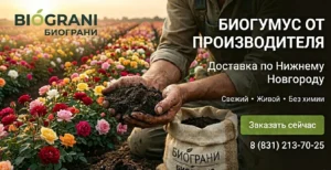биогумус от производителя биограни для сада цветов