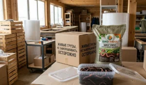 упаковка и маркировка Eisenia fetida